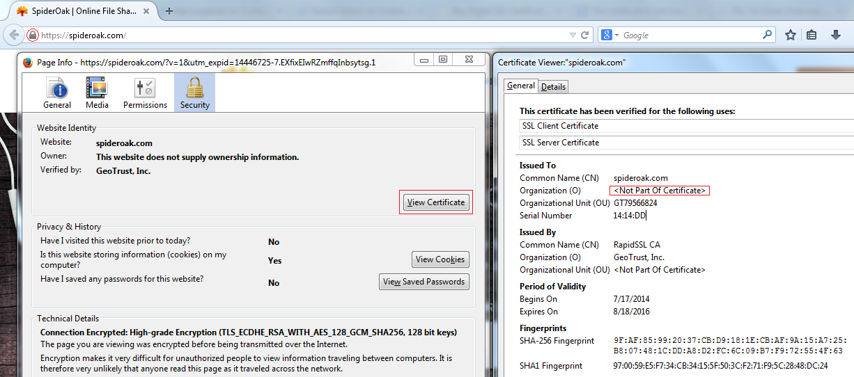 Domain Validation Certificate