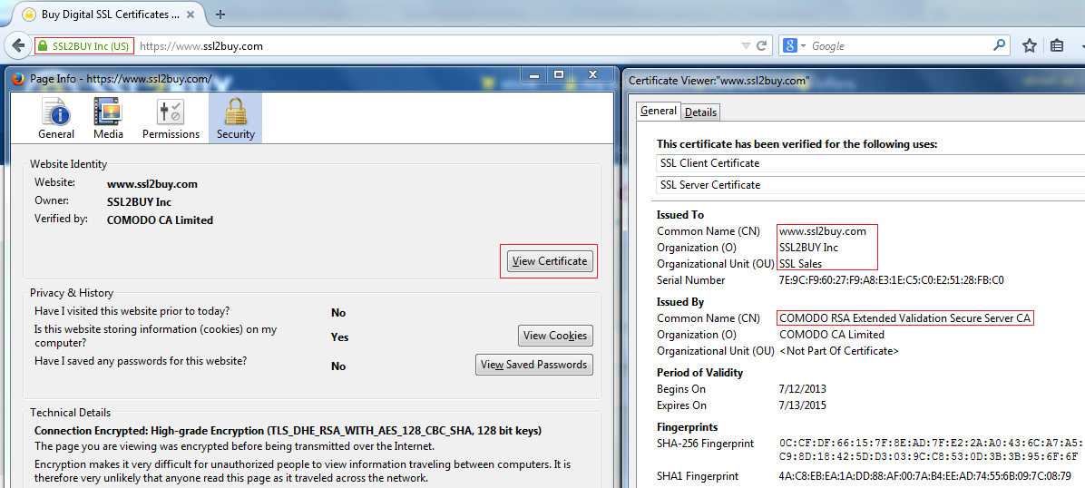 EV SSL certificate