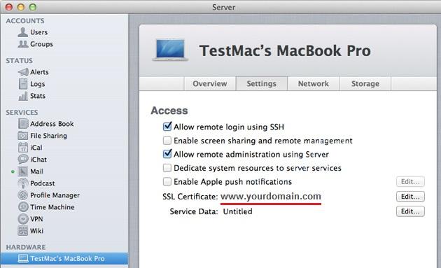 check certificate mac os x lion server