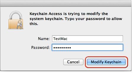 system keychain in Mac OS X Lion 10.7 Server
