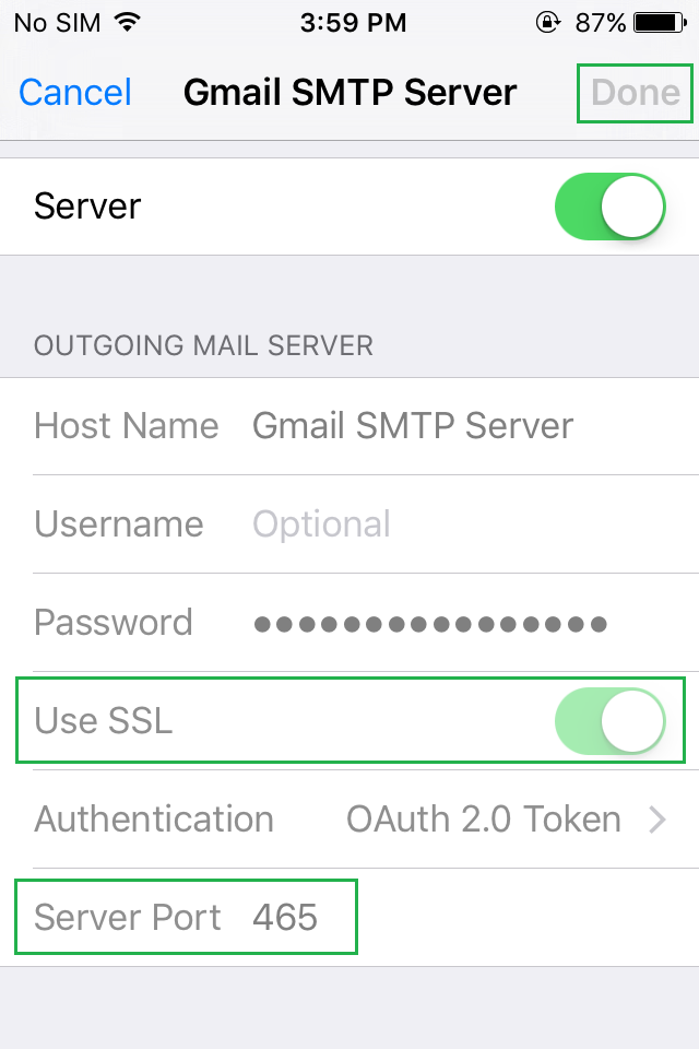 Enable ssl