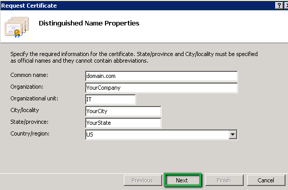 Distinguished Name Properties