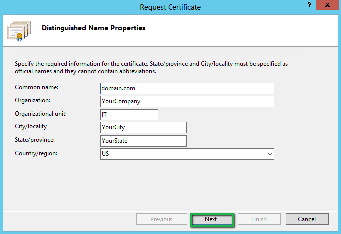 Distinguished Name Properties