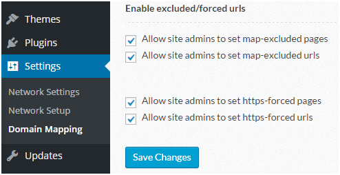 enable forced urls