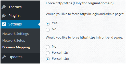 force https for original domain