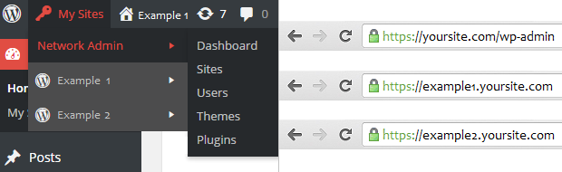 wordpress multisite network subdomains