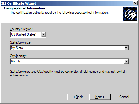 Geographical Information - IIS