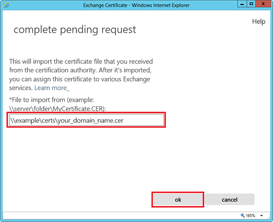 Network path and OK 