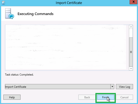 Lync 2013 Install SSL - Status Completed