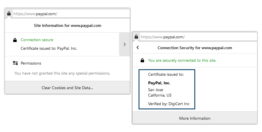 view ssl certificate details in firefox