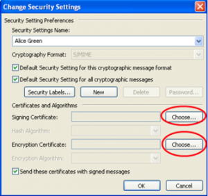 change security settings
