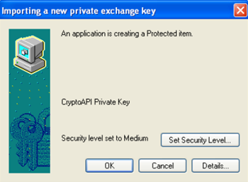 storing private key