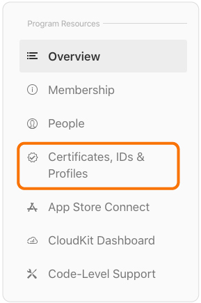 certificate, id Profile