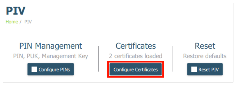 Configure Certificates