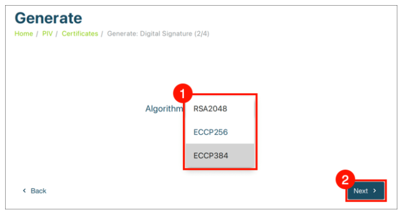 Generate Digital Signature