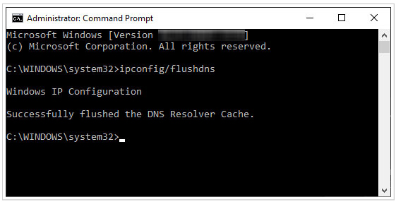 ipconfig/flushdns