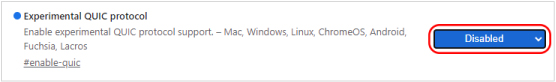 Turn Off QUIC Protocol