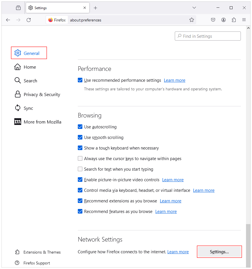 Network Settings