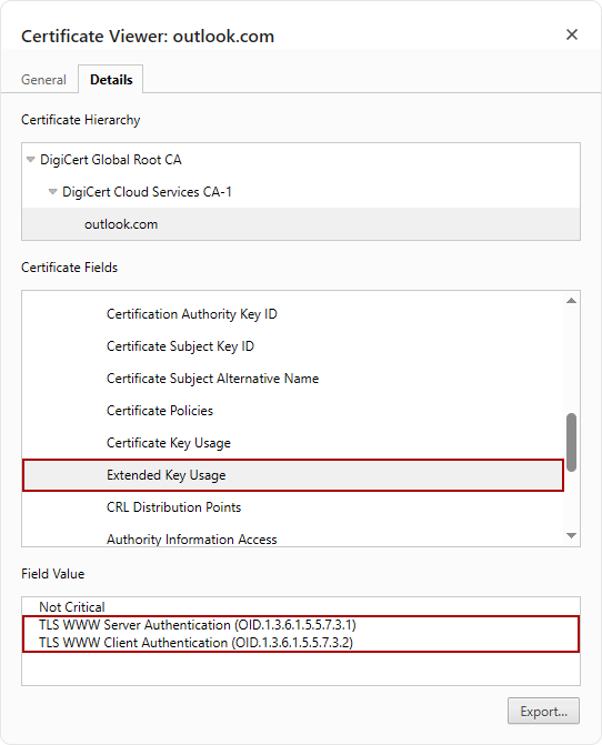 Extended Key Usage