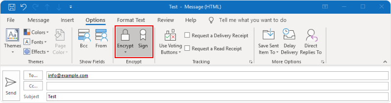 Using SMIME in Outlook